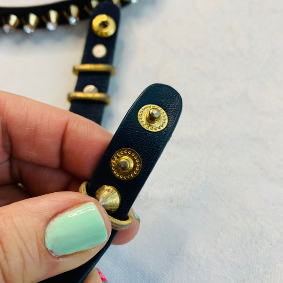 COPY - Set of 2 faux leather with gold studs snap on bracelets *add on f… - Picture 9 of 13